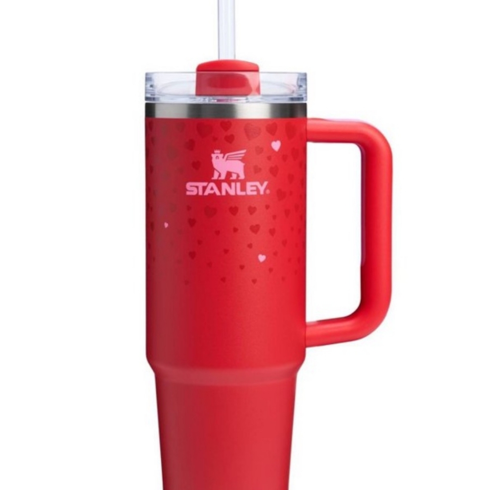 NEW Stanley Valentine Flowstate Red Sweet Hearts Valentine Tumbler 30oz